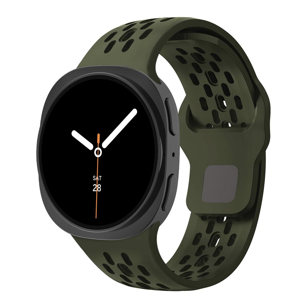 Rubber Strap for Samsung Galaxy Watch 8/8 Classic 46mm/44mm/40mm Breathable Sport Wrist Belt Bracelet Correa Galaxy Watch8 Band