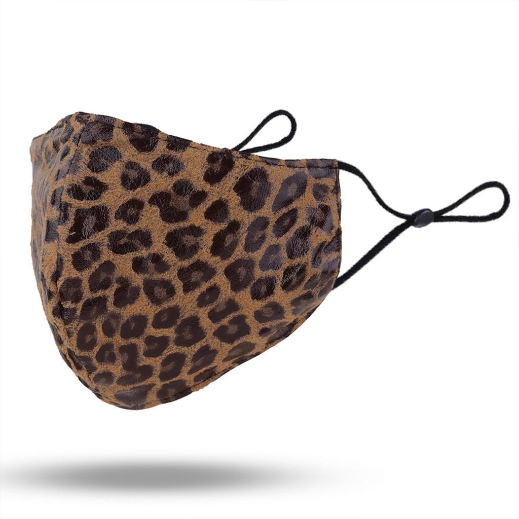 Fashion  Breathable Leopard Print  Mask Unisex Face Mask Reusable Mask