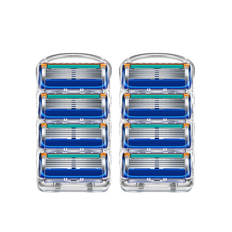 5-Layer Manual Razor for Men, Universal Gillette-Compatible Fusion Blade.