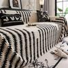 High-End Fishbone Patterned Plush Sofa Towel Anti-Slip Protection Couch Covers For Living Room Anti-Scratch Furniture Slipcover