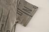Boys' 2026 Summer Style: Letter Print Cotton Short Sleeve & Vertical Stripe Solid Color Two-Piece Set