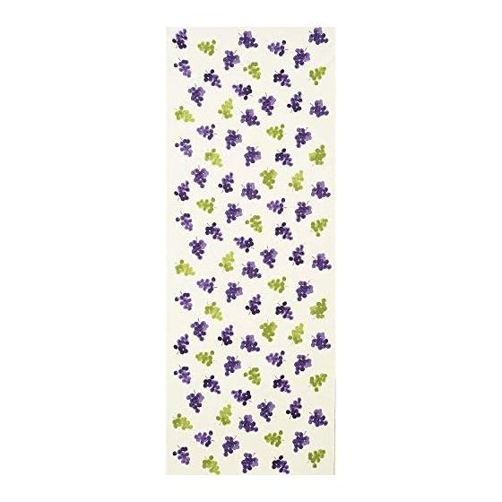 Hamamonyo Tenugui Towel - Budou Komon Off White, 100% Cotton, 34cm x 90cm
