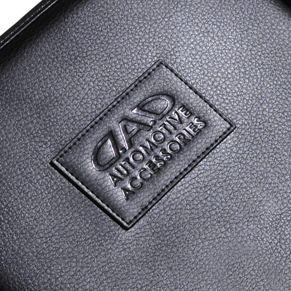 GARSON DAD Gesteppter Sitz Schwarz Autositzkissen für und hinten Universelle Passform für und D.A.D. Kissen, [HA586-01]. Fahrer, Beifahrer, Sitze. fahren.