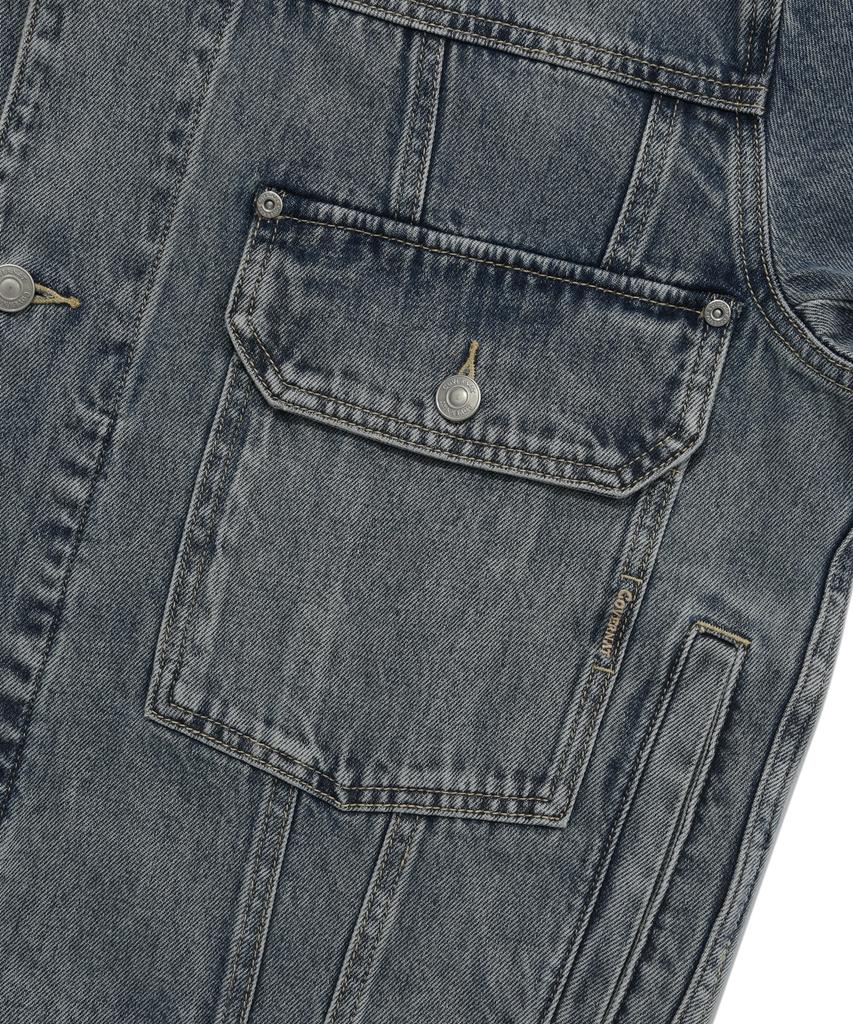 COVERNAT Denim Trucker Jacket Blue