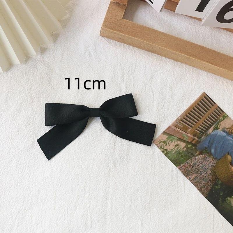 Black Bow Brooch With Ribbon And Safety Pin Simple Corsage Women'S Clothing Accessories Fashion Jewelry