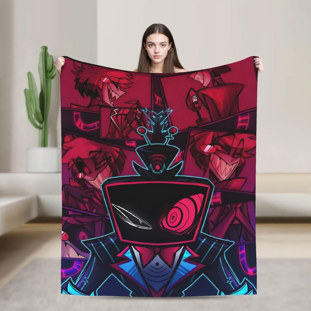 Vox Hazbined Plush Blankets  Creative Throw Blankets for  Sofa Bedding Lounge 150*125cm Bedspread
