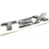 Chrome Letters TSX Badge Emblem Logo Decal Replace Fit for Acura TSX Rear Trunk
