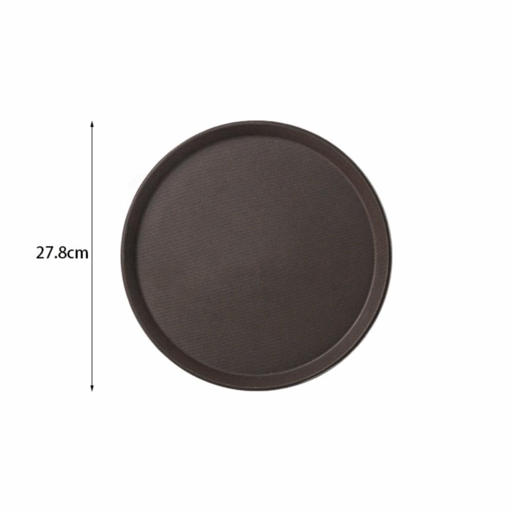 Shallow Wide Flat Snack Serving Tray Matte Anti-slip Food Tray Treat Platter Fruit Layout S-Round