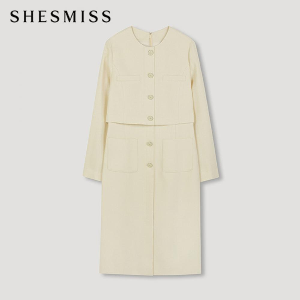 

She S Miss платье с пуговицами Swwopo12030 Ly light yellow/55