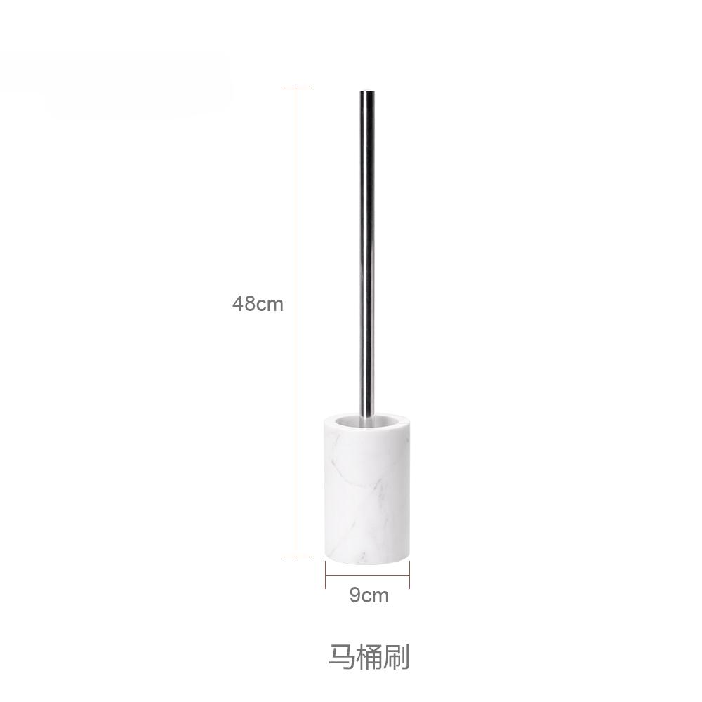 European Style High Quality Marble Toilet Brush Long Handle Cleaning Brush Bathroom Accessories Toilet Brush Toilet Decoration
