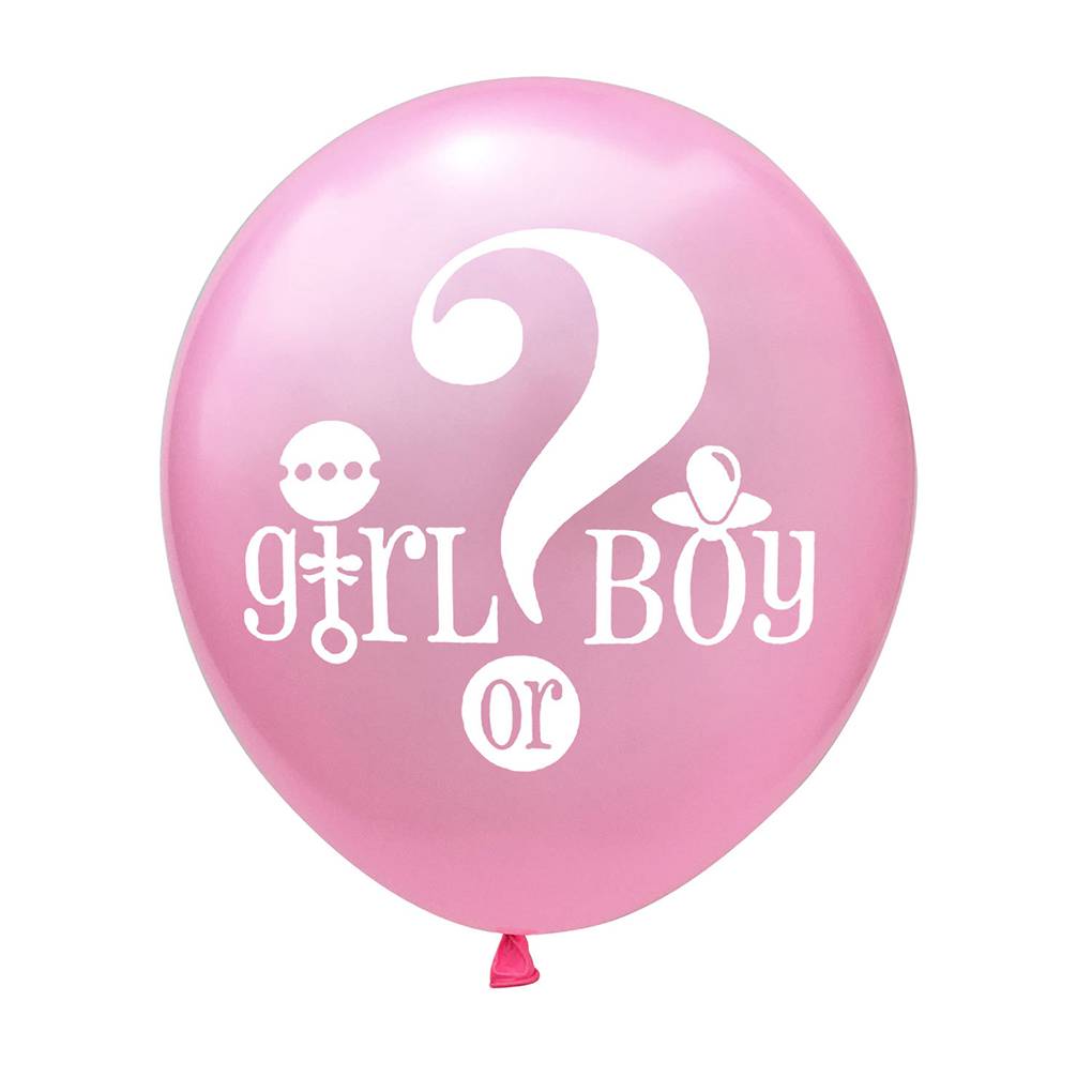 1 Set Tassel Garland Paper Flower Boy or Girl Letter Latex Balloon Gender Reveal Party Decoration