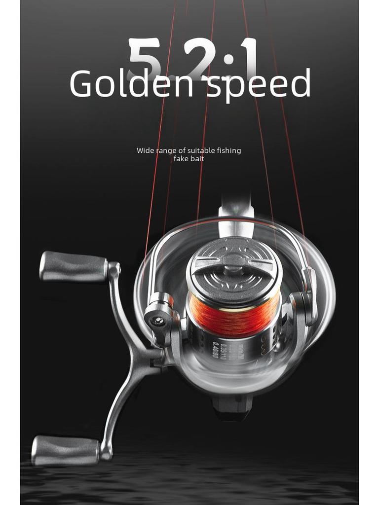 Chiren Kovový Mělká Cívka Rybářský Naviják pro Micro-Návnady Spinning a Golfovou Rybařinu