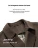 Men's Plus Size Mid-length Down Wool Blend Coat - 2025 Winter Warm Windbreaker with Loose Down Liner