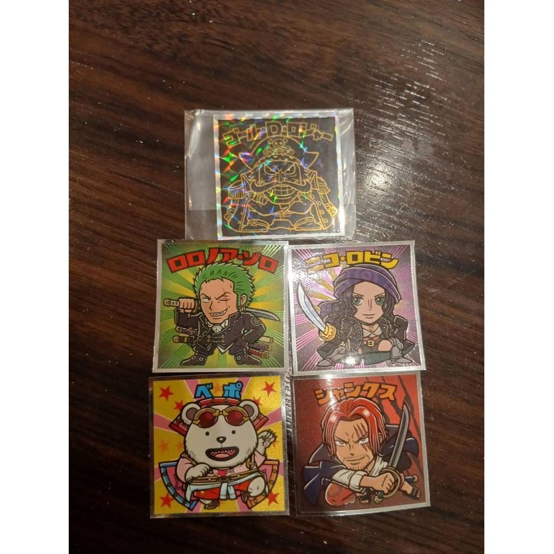Used Various One Piece wafer stickers + Yu Yu Hakusho wafer SEC, UR set