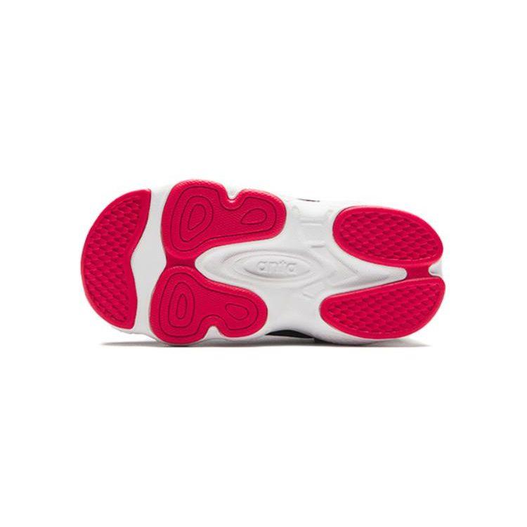 Anta Kids Non-Slip Wear-Resistant Low-Top Walking Shoes Baby Shoes Black White Gray 312340062-2