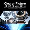 360 Degree Steer Industrial Endoscope Camera 8mm 4.3inch Screen Single&Dual Lens Inspection Borescope 1080P For Car Engine Pip