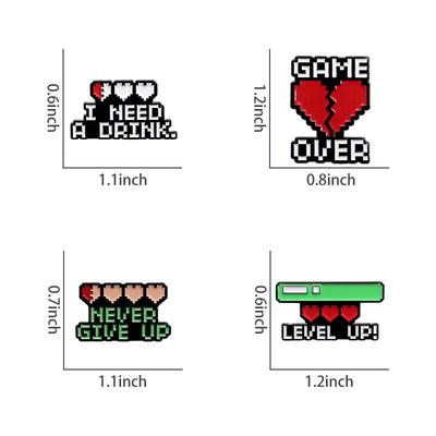 Cartoon Heart Progress Bar Brooch: Mood Battery Badge, Funny Pin, Personality Accessory