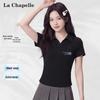La Chapelle Women's Gradient Stripe Polo T-Shirt