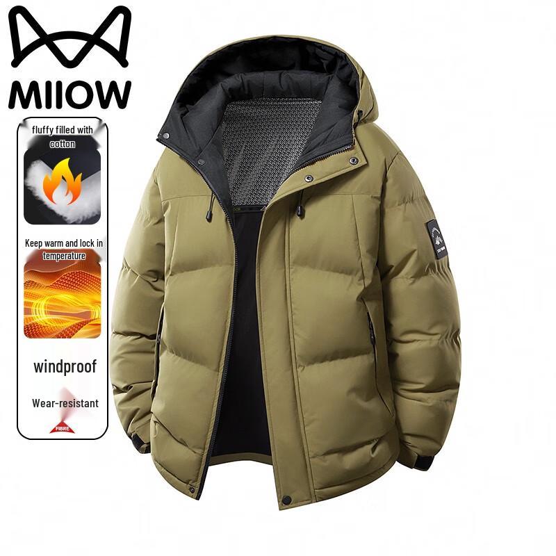 

Mao Ren Men s Graphene Thermal Hooded Padded Jacket XL