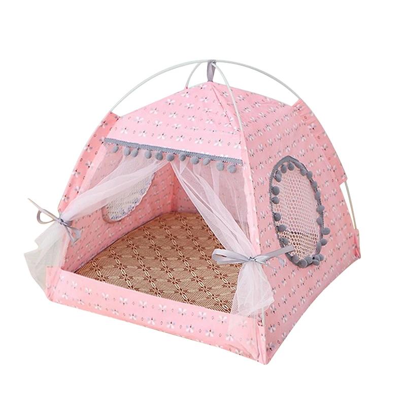 Cama de Tenda para Gato Produtos para Animais de Estimação The General Teepee Rede Aconchegante Fechada com Pisos Casa para Gatos Casa para Cães Pequenos Acessórios Produtos