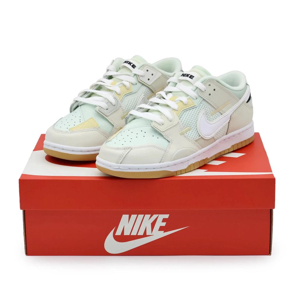 DB0500-100 Nike Dunk Low Scrap Sea Glass Sail White Beige Gum Brown (Men's)