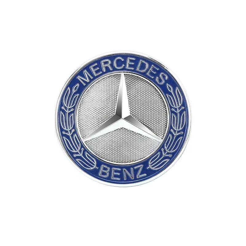 

For Mercedes Benz Car Metal Flat Hood Emblem Front Badge Logo Fit For Mercedes Benz AMG W212 W213 W205 W177 W247 W176 CLS CLA CL