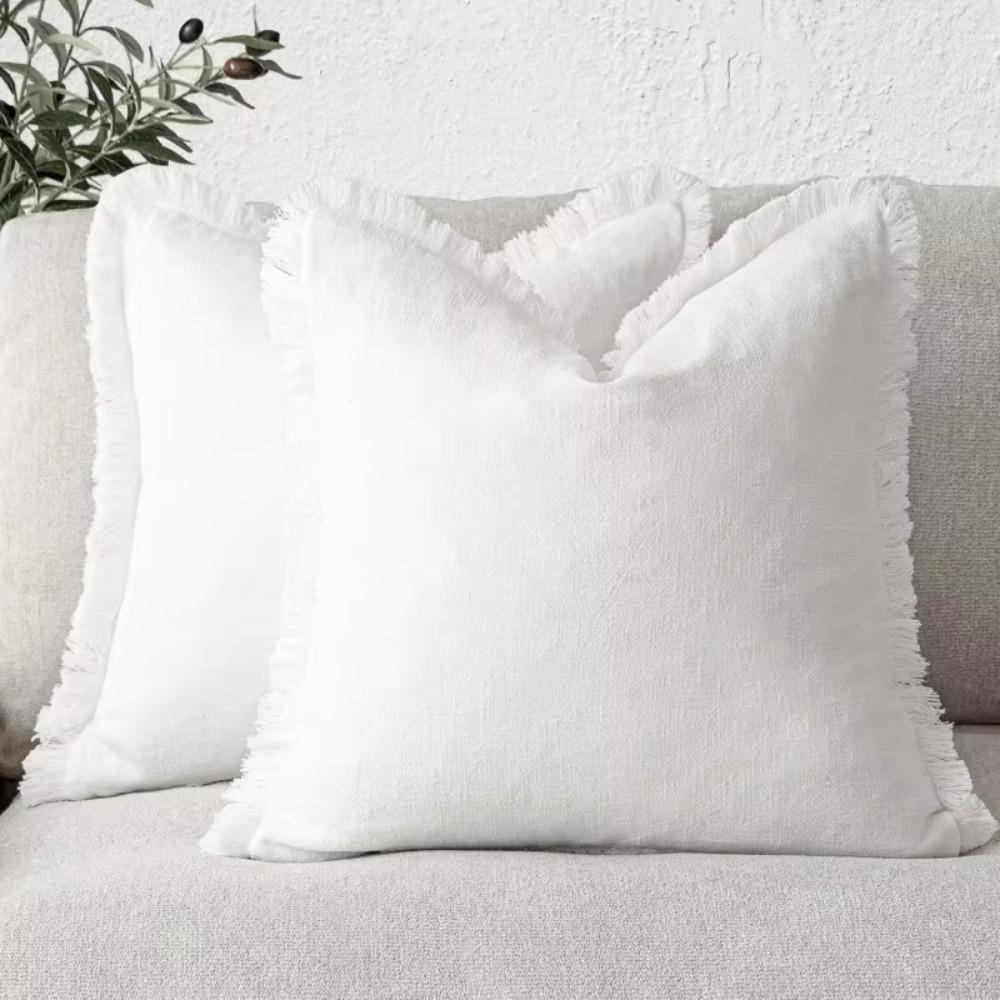 Solid Color Bohemia Cushion Cover Cotton Pillowcase Modern Throw Pillow Cover Hotel