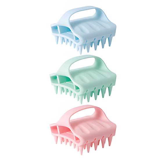 Silicone Wash Brush Relaxation Massage Promotes Hair Growth Deeply Cleans Scalp Deep Cleansing Hair Brush