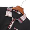 2025 Herren Neues Brusttasche Fake Farbblock Knopf Lässiges T-Shirt POLO-Shirt