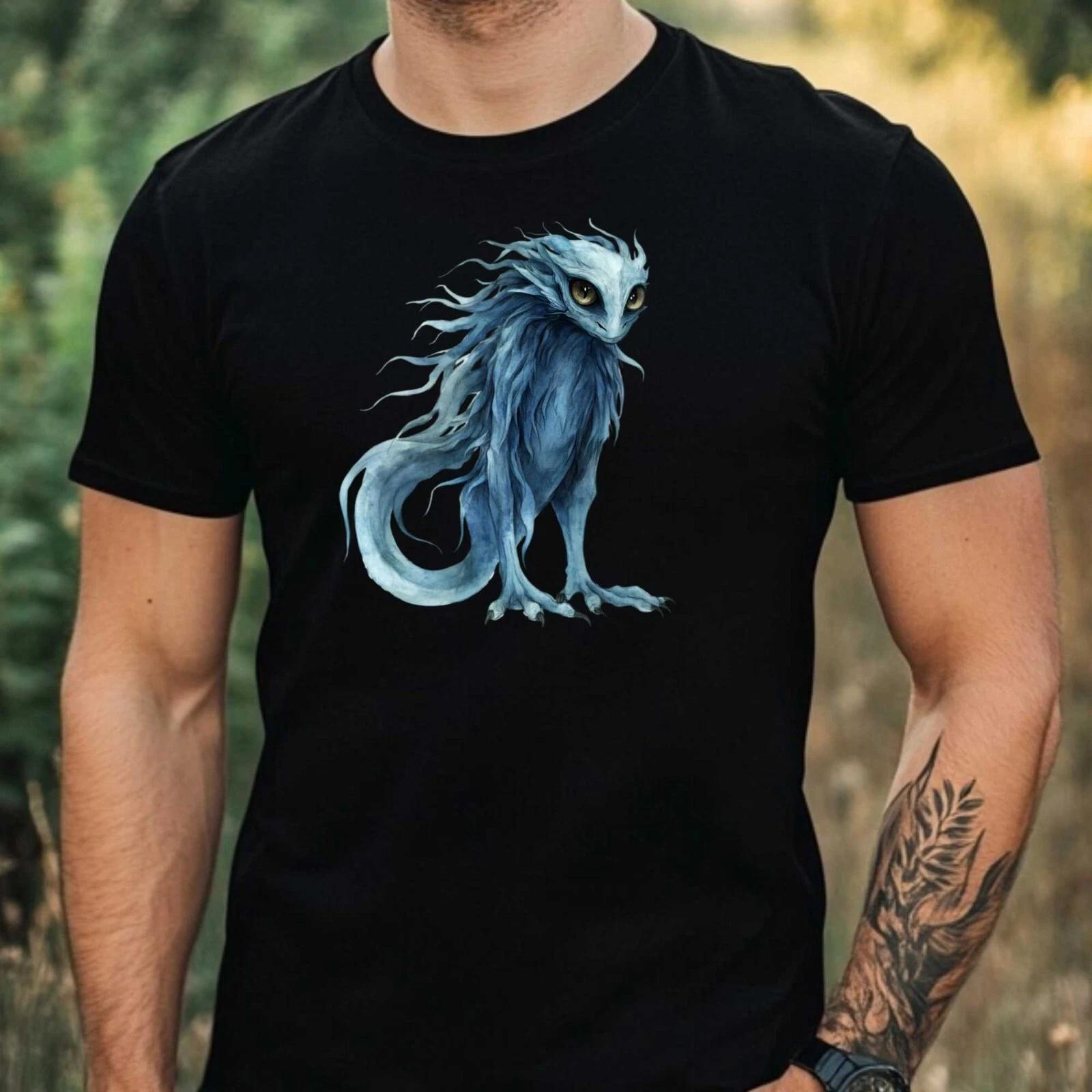 T-Shirt Herren Fabelwesen Aquarell Motiv Baumwolle Größe XS bis 5XL M