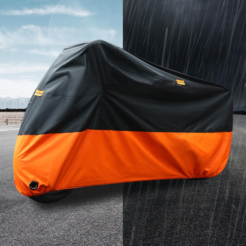 Universal Outdoor Thick 190T Motorcycle Waterproof Cover for All Season Motorbike Dust Rain Sunshade Cover UV Protective Cover