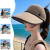 Sunscreen Hat Women's Summer Travel Fashion Versatile Brim Show Face Small Hollow Woven Breathable Sunshade Bucket Hat