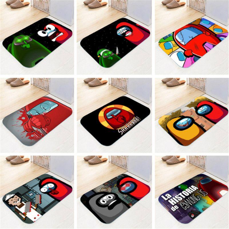 Game Mat Flannel Home Bath Bathroom Nonslip Carpet Rug Decor Floor