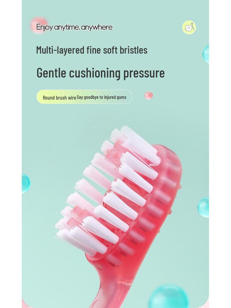 Mini Burst Portable No-Rinse 10-Pc Soft Bristle Travel Toothbrush Set