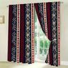 2pcs- Ethnic Pattern Printed Curtains, Window Decorations, Home Decorations, Room Decorations