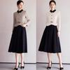 2025 Fashionable Slimming Two-Piece Little Black Dress with Color Block for Autumn/Winter – Women's Formal Wear