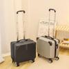 18-Inch Silent Spinner Carry-On Suitcase with Telescopic Handle and Password Lock
