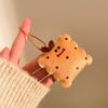 Food Series Plush Hamburger Keychain With Soft Short Pile For Girls And Teens