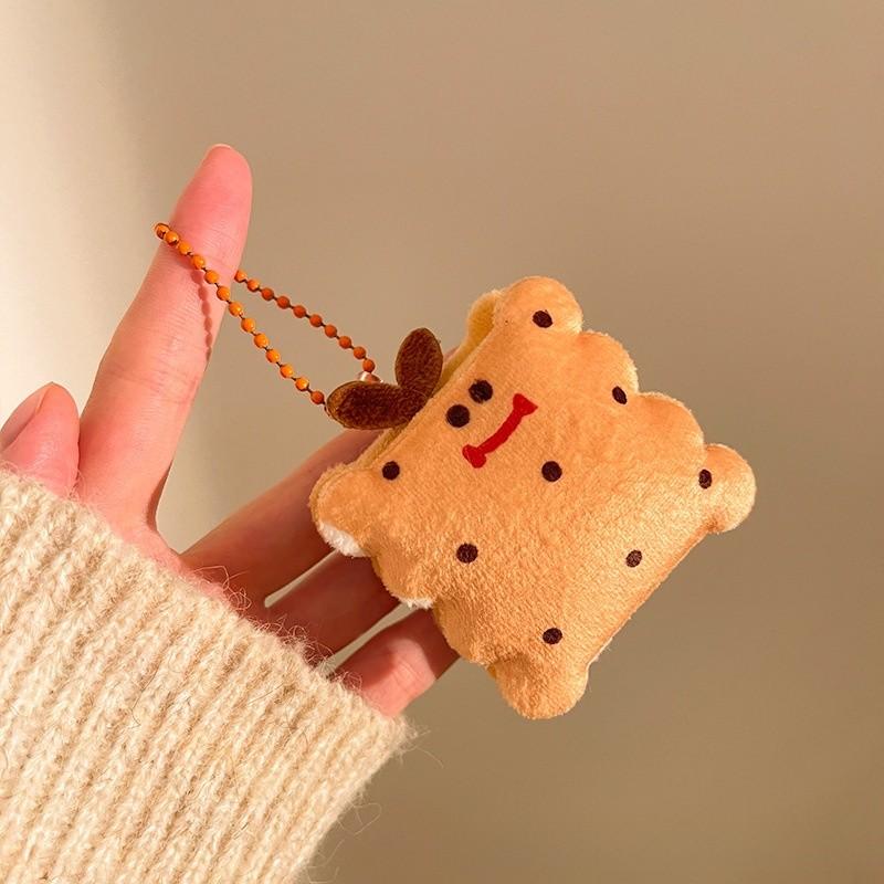 Food Series Plush Hamburger Keychain With Soft Short Pile For Girls And Teens