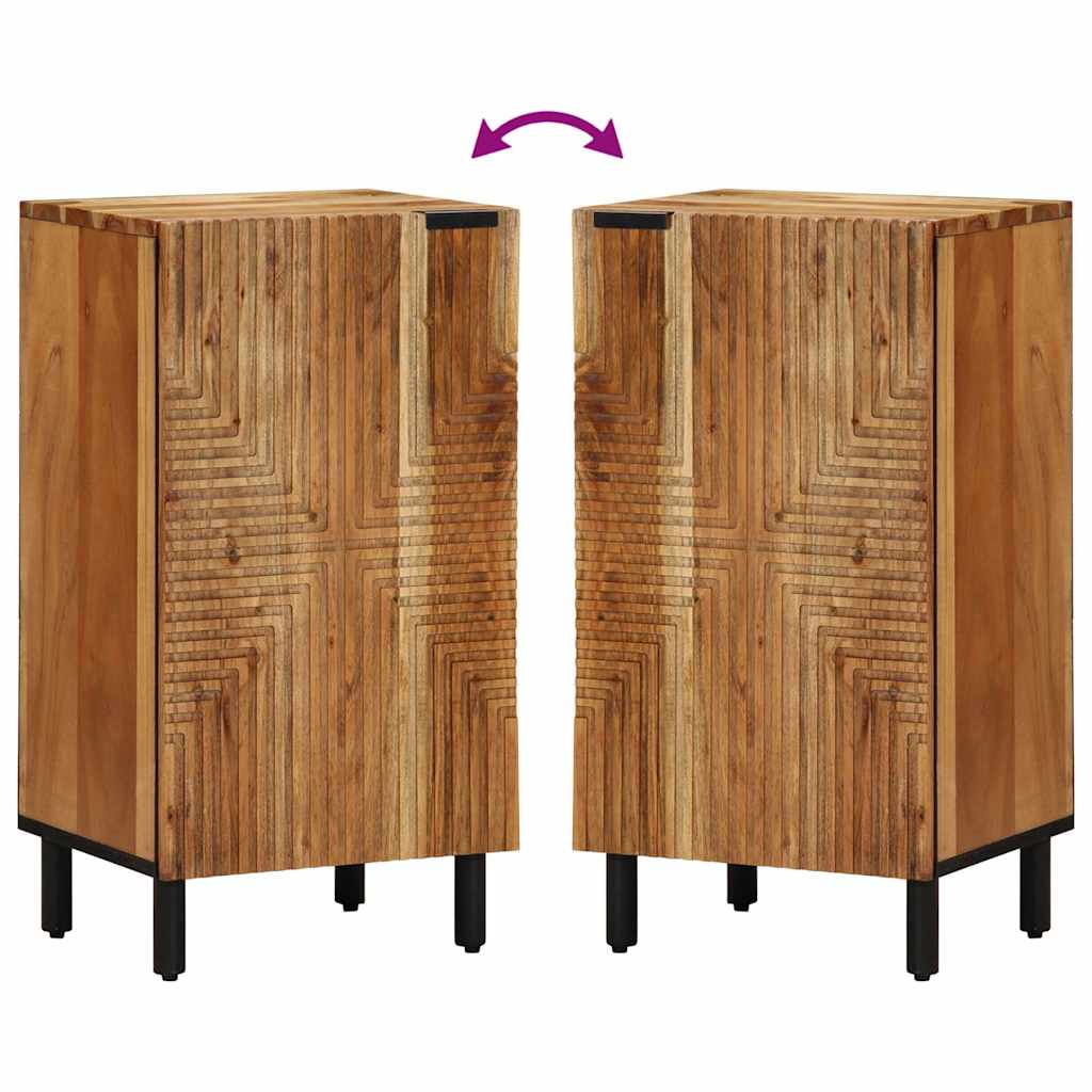 Sideboard with Shelf Brown 40 X 33.5 X 75 Cm Solid Mango Wood