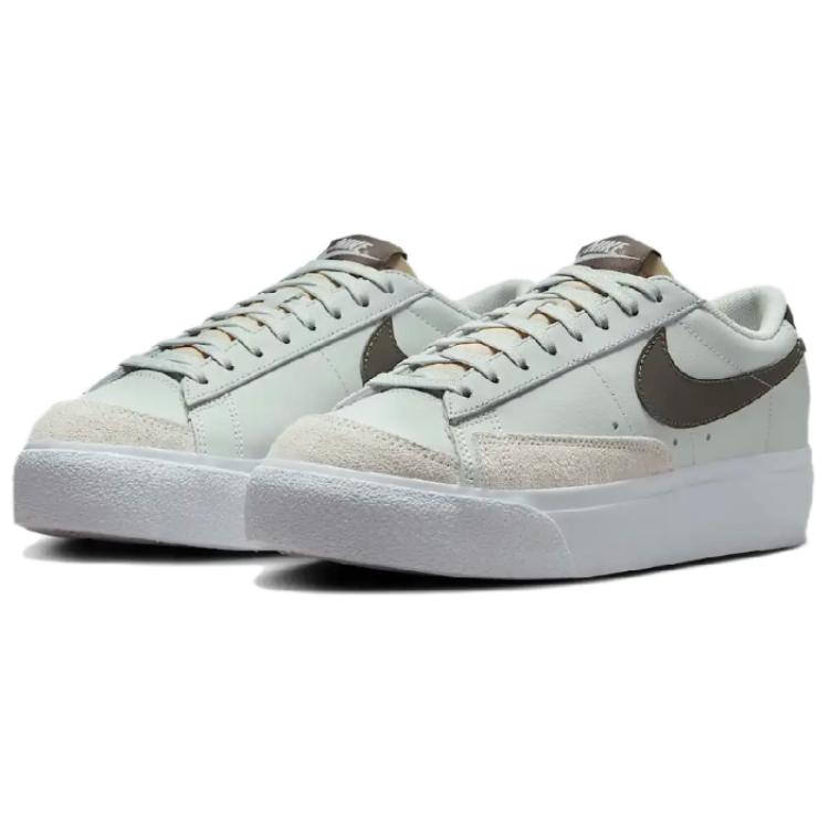 Nike Blazer Low Plateau Damen Photon Dust Weiß Schwarz Höhlenstein DJ0292-004