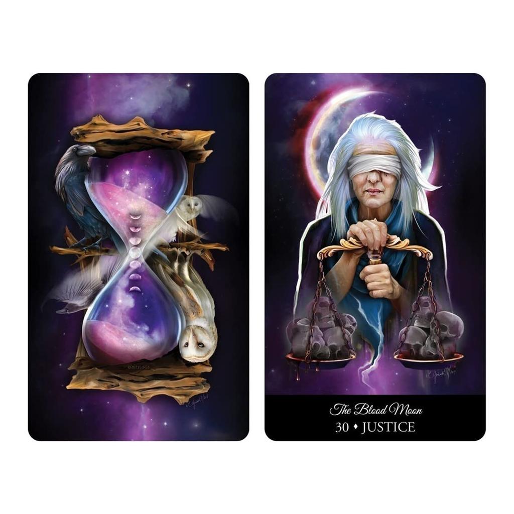 Kancharo 39-Card Oracle Card Set, Tarot Card Reading [The Witching Hour Oracle], Includes Japanese Oracle Card Basic Instructions & Pouch (Authentic)