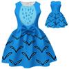 Girls Sleeveless Dress Witch Hunting Girls Group Full Print Galaxy Music Note Skirt with Big Bow Kids Princess Party Birthday Casual Sundress Little