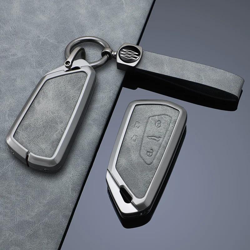 Interior Mouldings Car Key Case Cover for VW Volkswagen Formentor Tarraco Golf 8 MK8 ID.6 ID.4 Cupra for Skoda Octavia A8 SEAT L