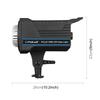 PULUZ 220V 120W Studio Video Light Dual Color Temperature Built-in Dissipate Heat System with Remote Control