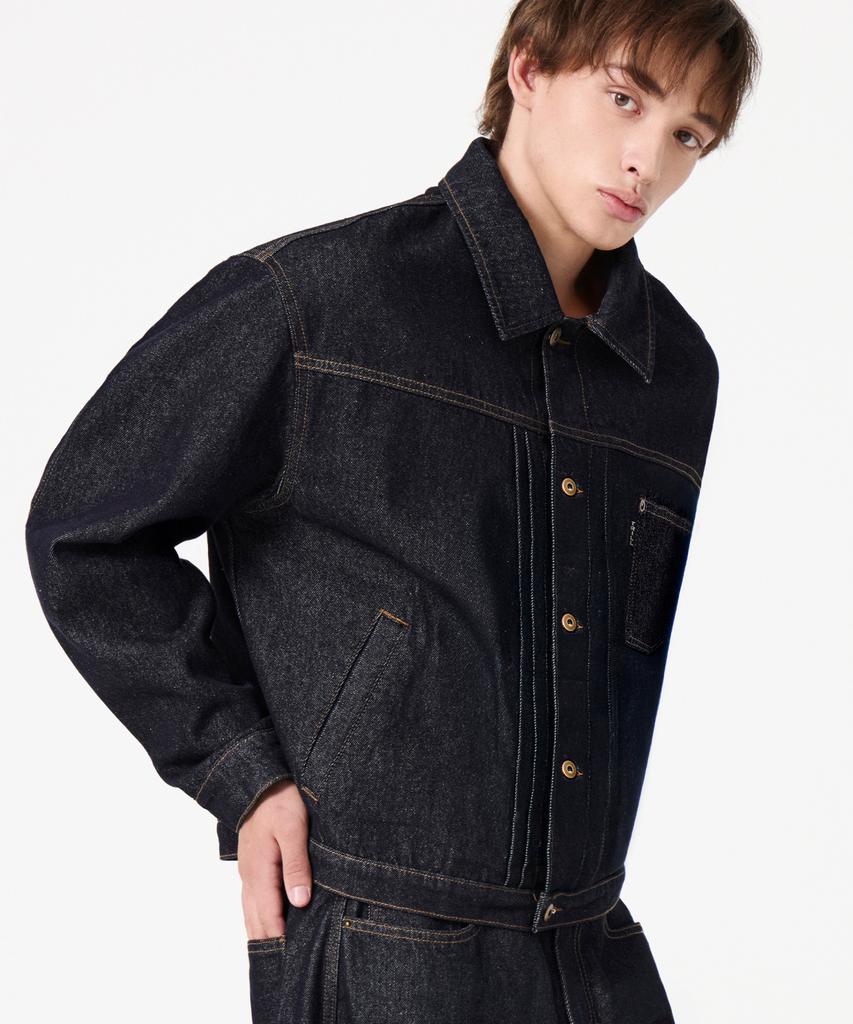 TRILLION [Non-Fade] 12Oz Type 1 Denim Trucker Jacket_Indigo