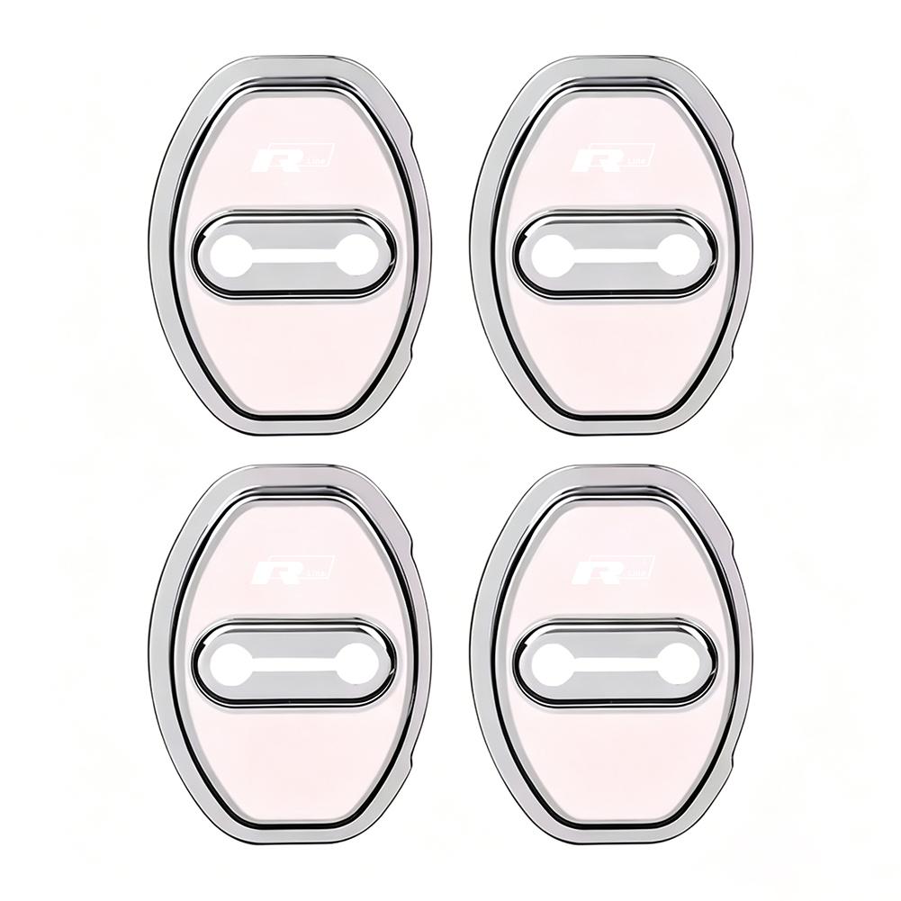 4Pcs Silicone Car Door Lock Buckle Protector Cover For VW Golf Tiguan T-Roc Polo Passat ID.4 T-Cross ID.3 Taigo ID.7 Atlas Beetl