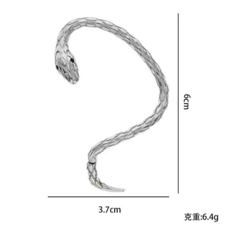 Small Snake Winding Earrings Female Vintage Creative Tide Male Couples Niche Design Sense