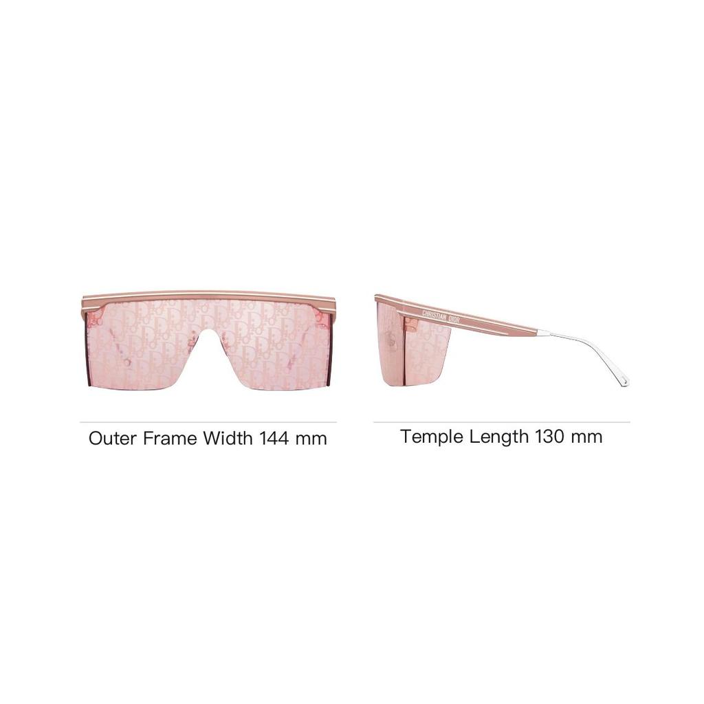 Dior Occhiali da sole forma irregolare logo lettera unisex occhiali da sole rosa DIORCLUBM1U40L8-00
