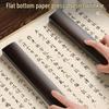 Black Catalpa Wood Paperweight Pair - Solid Wood Paper Holders with 30cm Ruler for Students and Beginners